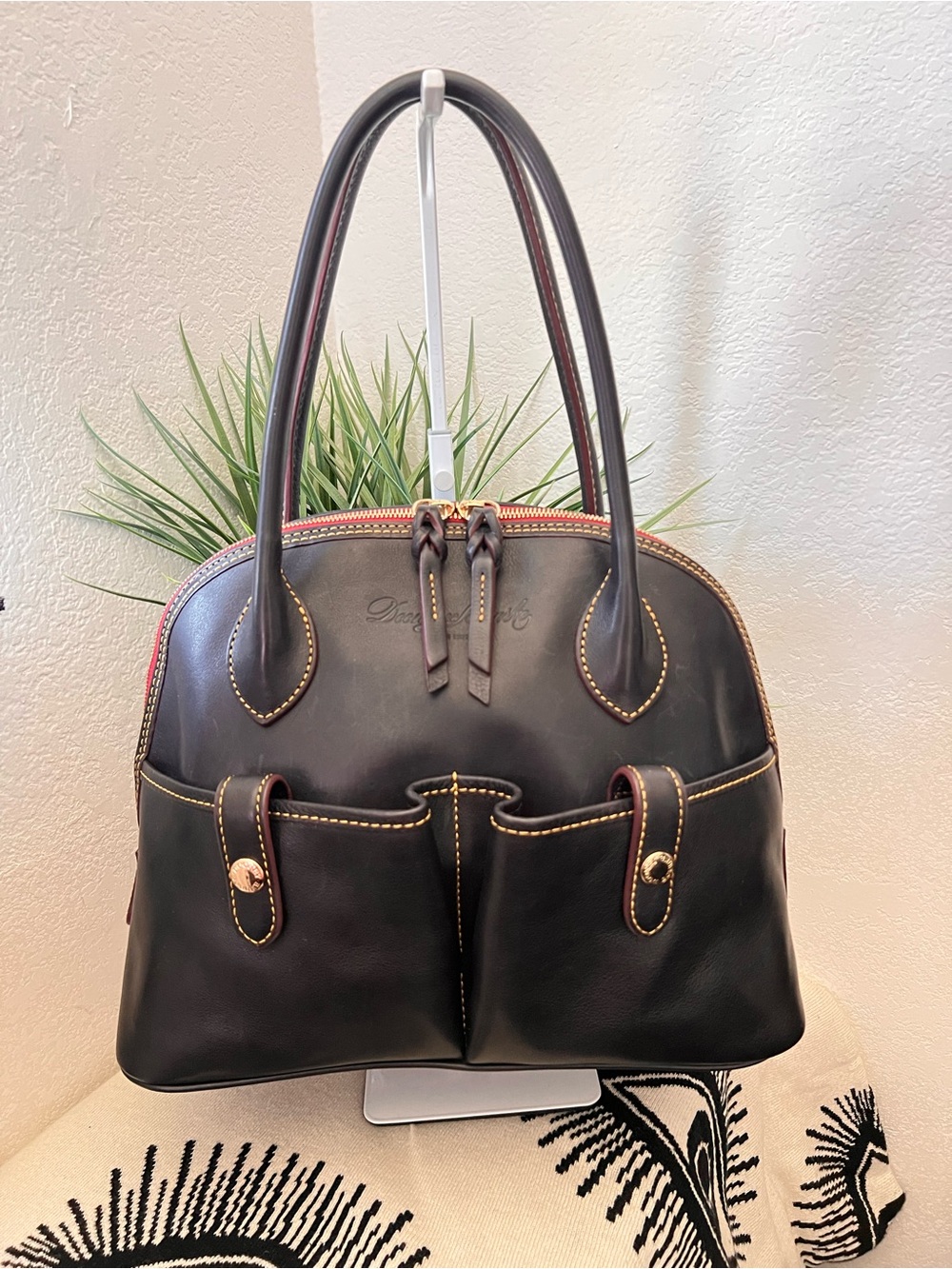 Dooney & Bourke Florentine Leather Domed Satchel